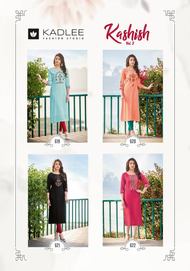 Kadlee Kashish 3 New Ethnic Wear Rayon Designer Kurti Collection
